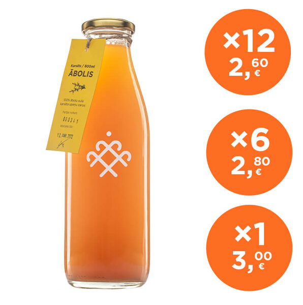 ĀBOLIS / ābolu sula karsēta upeņu zaros / 0,8L